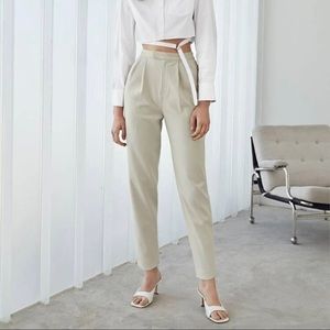 Viscose Split Tailored Pants